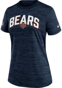 Nike Chicago Bears Womens Navy Blue Velocity T-Shirt