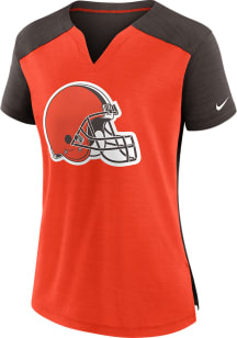 Nike Cleveland Browns Womens Orange Primetime T-Shirt