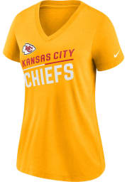 Nike Kansas City Chiefs Womens Gold Primetime Short Sleeve T-Shirt