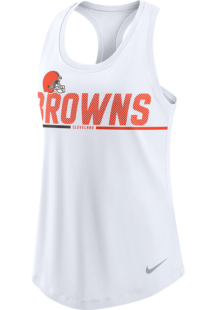 Nike Cleveland Browns Womens White Primetime Tank Top