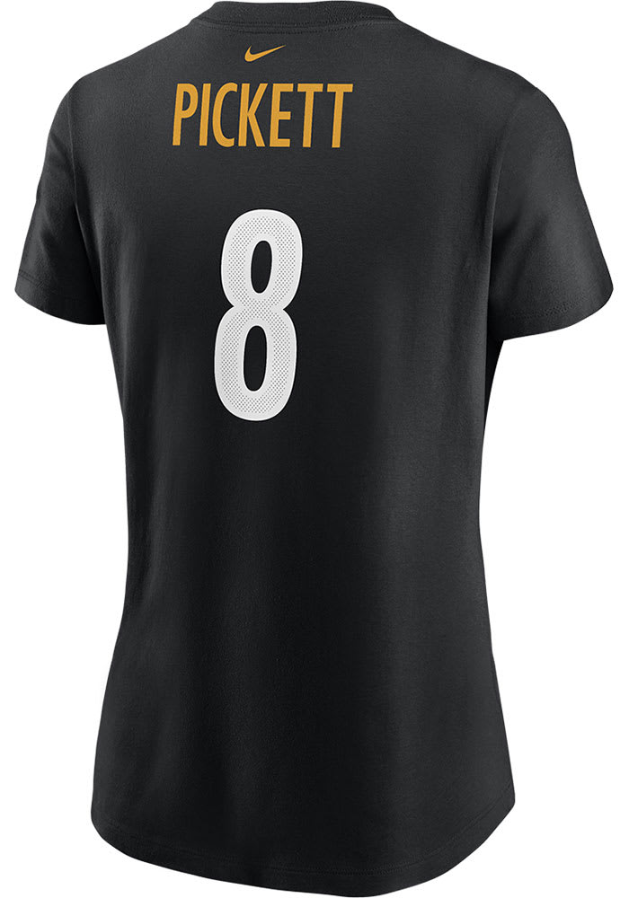Kenny Pickett Pittsburgh Steelers Womens Black Player Player T-Shirt