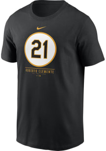 Roberto Clemente Pittsburgh Pirates Black CLEMENTE DAY ESSENTIAL Short Sleeve Player T Shirt
