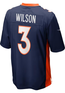 Russell Wilson  Nike Denver Broncos Navy Blue Home Game Football Jersey