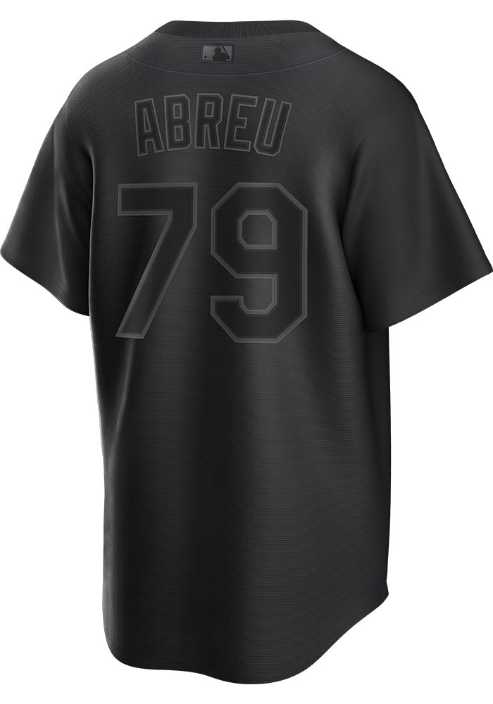 Jose Abreu Chicago White Sox Replica Pitch Black Jersey - Black, Black, 100% POLYESTER, Size M, Rally House