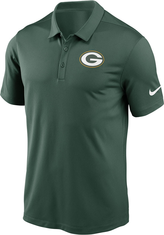 Nike Green Bay Packers Mens Green Franchise Short Sleeve Polo