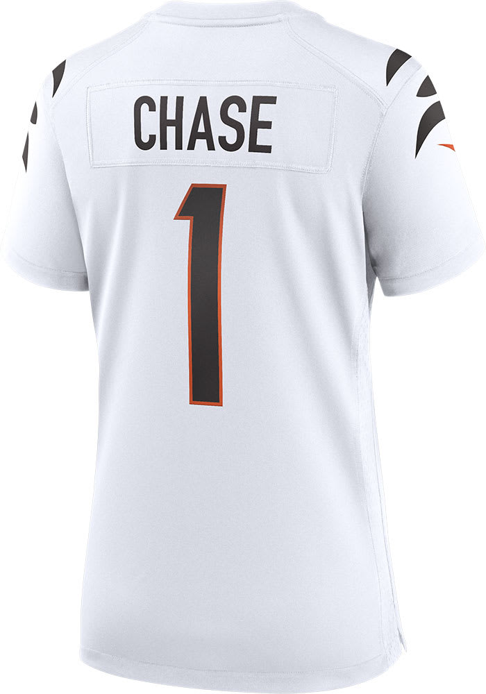 Ja'Marr Chase Nike Cincinnati Bengals Womens White Road Replica Football Jersey