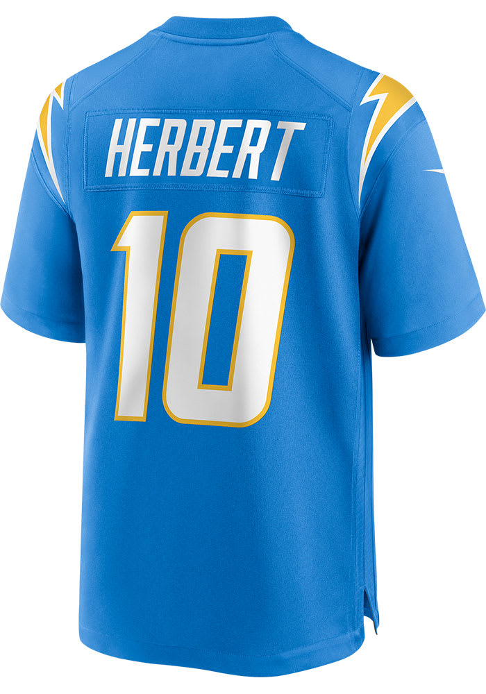 Nike Men's NFL Los Angeles Chargers Justin Herbert Game Jersey Medium / Light Blue