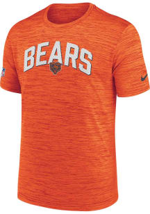 Nike Chicago Bears Orange SIDELINE VELOCITY Short Sleeve T Shirt