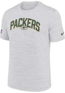 Nike Green Bay Packers White SIDELINE VELOCITY Short Sleeve T Shirt