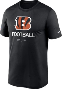Nike Cincinnati Bengals Black SIDELINE LEGEND Short Sleeve T Shirt