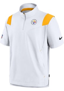 Nike Pittsburgh Steelers Mens White COACH Short Sleeve Jacket