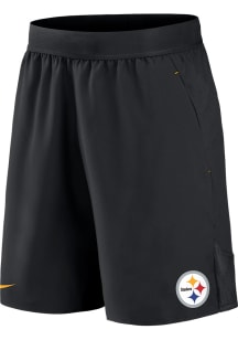 Nike Pittsburgh Steelers Mens Black STRETCH WOVEN Shorts