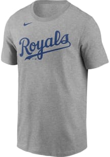 Adalberto Mondesi Kansas City Royals Grey Road Wordmark Short Sleeve Player T Shirt
