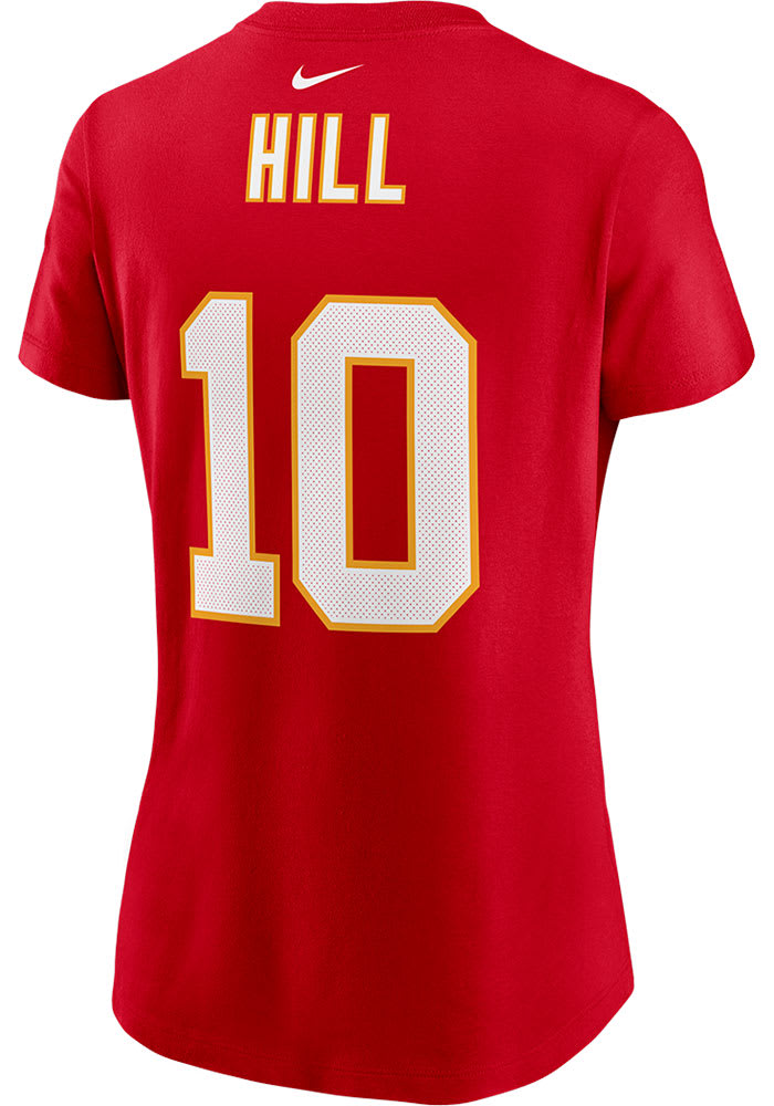 Tyreek Hill Kansas City Chiefs Womens Red Player Player T-Shirt
