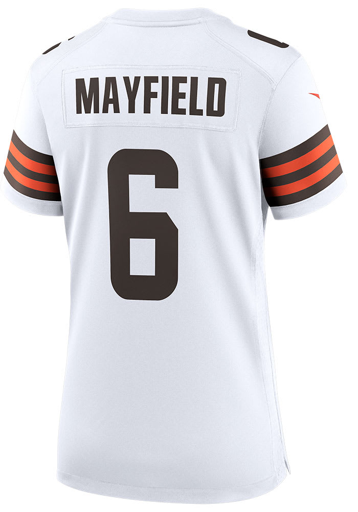 Game Women's Baker Mayfield White Road Jersey - #6 Football