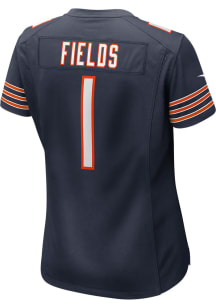 Justin Fields  Nike Chicago Bears Womens Navy Blue Home Game Football Jersey