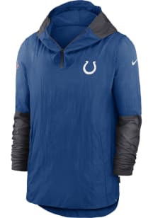 Nike Indianapolis Colts Mens Blue Pregame Plyr Pullover Jackets