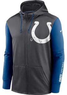 Nike Indianapolis Colts Mens Blue Mascot Therma Long Sleeve Zip