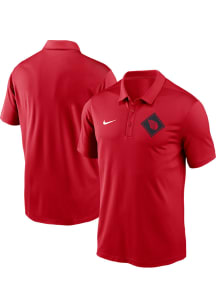 Nike Cleveland Guardians Mens Red Franchise Short Sleeve Polo