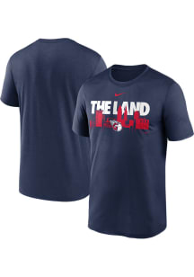 Nike Cleveland Guardians Navy Blue Legend Local Skyline Short Sleeve T Shirt