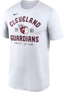 Nike Cleveland Guardians White Legend Established Date Short Sleeve T Shirt