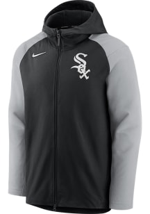 Nike Chicago White Sox Mens Navy Blue PLAYER THERMA FULL ZIP JACKET Long Sleeve Zip