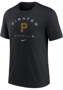 Nike Pittsburgh Pirates Black DRI-BLEND EARLY WORK Short Sleeve Fashion T Shirt