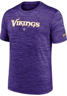 Nike Minnesota Vikings Purple Sideline Team Velocity Short Sleeve T Shirt