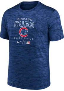 Nike Chicago Cubs Blue LEGEND PRACTICE VELOCITY Short Sleeve T Shirt