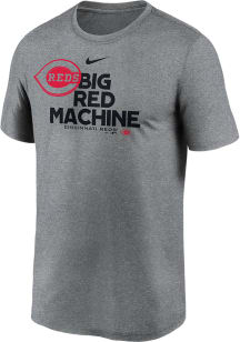 Nike Cincinnati Reds Grey PRIMETIME LOCAL REP LEGEND Short Sleeve T Shirt