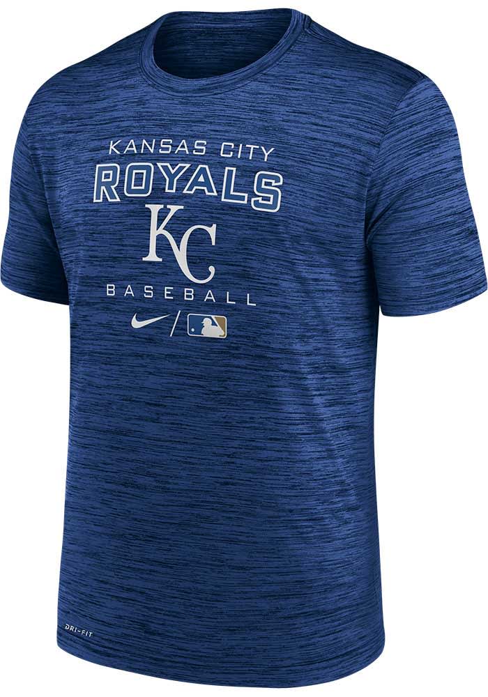 Nike Kansas City Royals Blue LEGEND PRACTICE VELOCITY Short Sleeve T Shirt