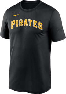 Nike Pittsburgh Pirates Black WORDMARK LEGEND Short Sleeve T Shirt