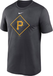 Nike Pittsburgh Pirates Charcoal TEAM DIAMOND ICON LEGEND Short Sleeve T Shirt