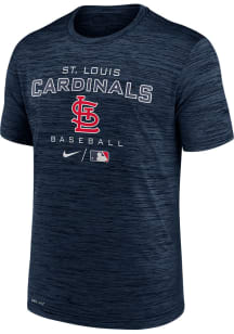 Nike St Louis Cardinals Navy Blue LEGEND PRACTICE VELOCITY Short Sleeve T Shirt