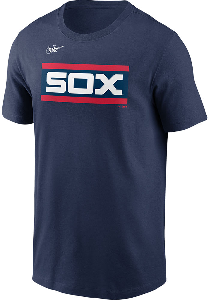 Nike Men's White, Navy Chicago White Sox Rewind Stripe Polo Shirt