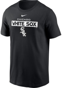 Nike Chicago White Sox Black TEAM ISSUE Short Sleeve T Shirt