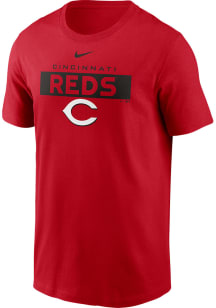 Nike Cincinnati Reds Red TEAM ISSUE Short Sleeve T Shirt