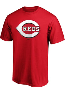 Cincinnati Reds Red OFFICIAL LOGO Short Sleeve T Shirt