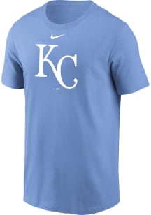 Nike Kansas City Royals Light Blue LARGE LOGO Short Sleeve T Shirt