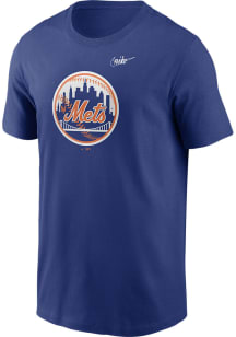 Nike New York Mets Blue COOP LOGO Short Sleeve T Shirt