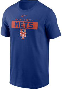 Nike New York Mets Blue TEAM ISSUE Short Sleeve T Shirt