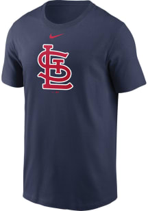 Nike St Louis Cardinals Navy Blue LARGE LOGO Short Sleeve T Shirt