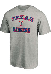 Texas Rangers Grey HEART AND SOUL Short Sleeve T Shirt