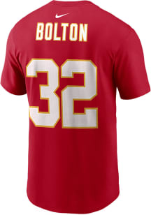 Nick Bolton Kansas City Chiefs Red Name Number Short Sleeve Player T Shirt
