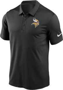 Nike Minnesota Vikings Mens Black Franchise Short Sleeve Polo