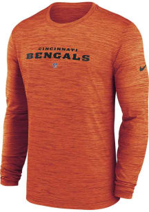 Nike Cincinnati Bengals Orange Sideline Team Velocity Long Sleeve T-Shirt