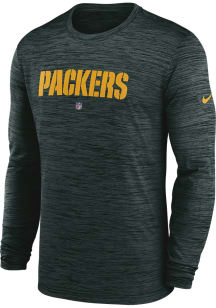 Nike Green Bay Packers Green Sideline Team Velocity Long Sleeve T-Shirt
