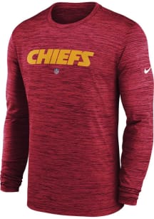 Nike Kansas City Chiefs Red Sideline Team Velocity Long Sleeve T-Shirt