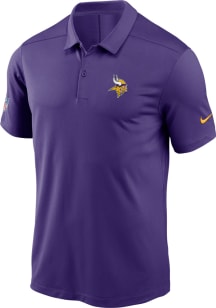 Nike Minnesota Vikings Mens Purple Sideline Coach Short Sleeve Polo