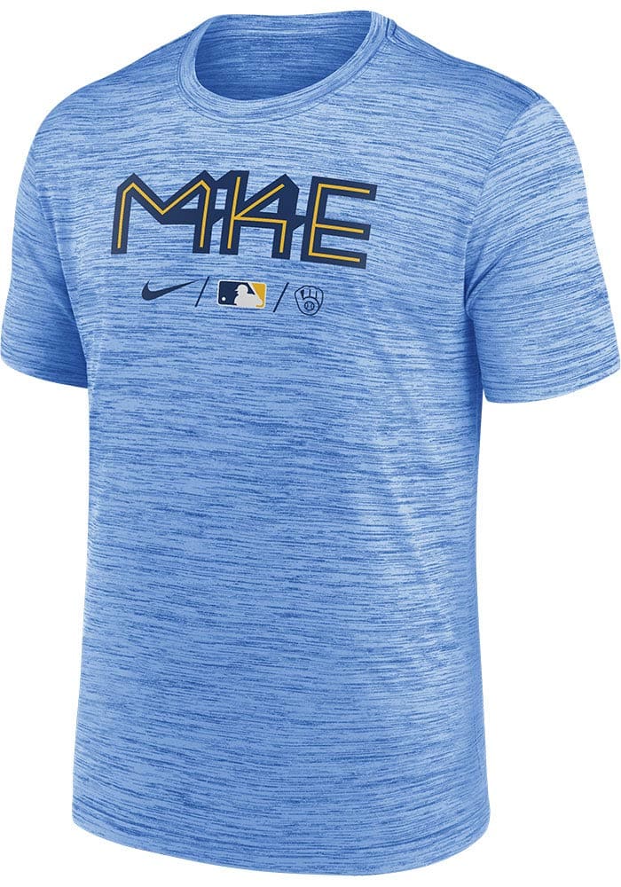 Nike Men's Powder Blue Milwaukee Brewers City Connect Velocity